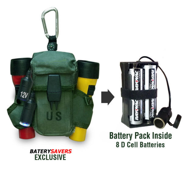 12 Volt Battery Pack with Cigarette Lighter Adapter
