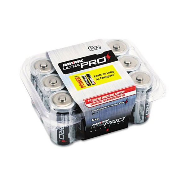 12 Pack C Size Alkaline Batteries