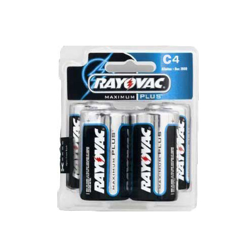 4 Pack C Size Alkaline Batteries