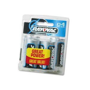 Rayovac D Cell 4 Pack of Batteries